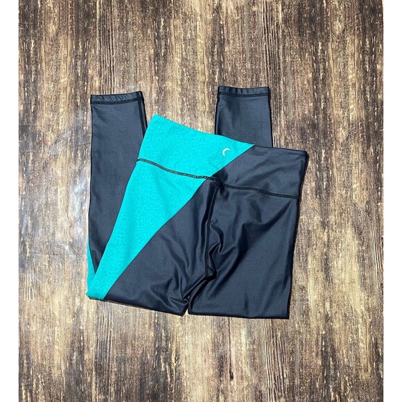 Zyia Active Jade River Stone Metallic Leggings size 8-10 - Picture 4 of 4